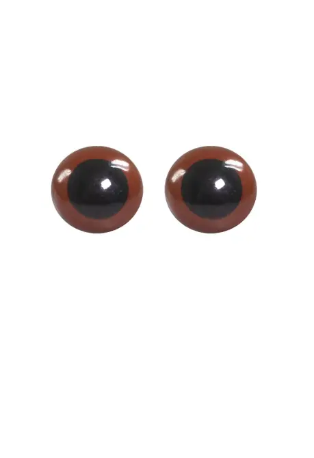 14 EYES (оченята) brown - коричневі (14mm) пластик, в уп. 2 шт.. Каталог товарів. Творчість. Скрапбукінг