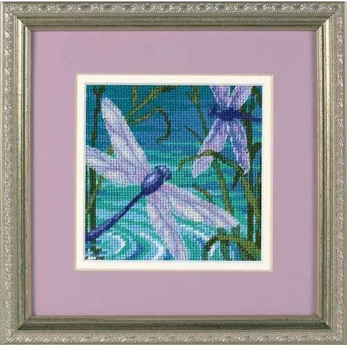 07208 Набор для вышивания (гобелен) DIMENSIONS Dragonfly Pair "Парочка стрекоз". Catalog. Kits
