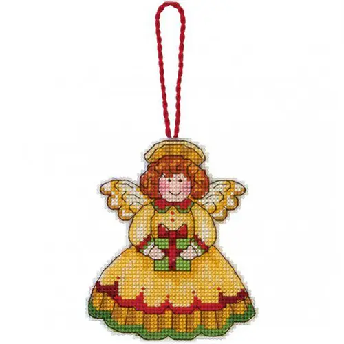 70-08893 Набор для вышивания крестом DIMENSIONS Angel Christmas Ornament "Рождественское украшение Ангел". Catalog. Kits
