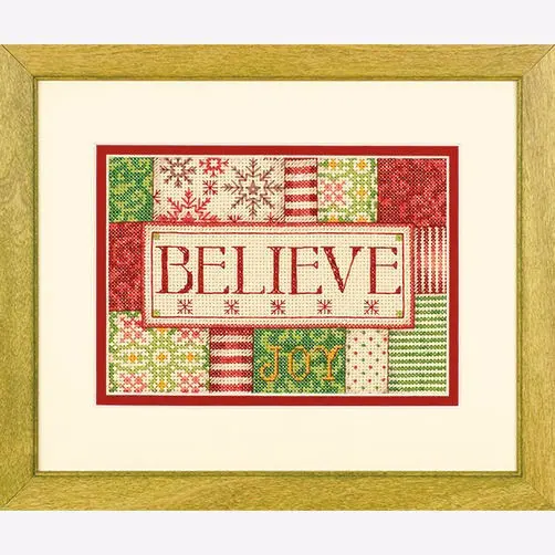 70-08921 Набор для вышивания крестом DIMENSIONS Believe "Поверь". Catalog. Kits