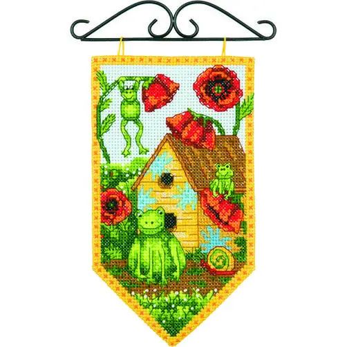 72-74134 Набор для вышивания крестом  «Лето» • «Summer Mini Banner»  DIMENSIONS. Каталог товарів. Набори
