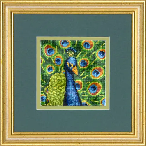 71-07242 Набор для вышивания (гобелен) DIMENSIONS Colorful Peacock "Цветной павлин" . Каталог товарів. Набори