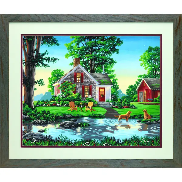 73-91433 Набор для рисования красками по номерам Summer Cottage "Дача" Dimensions. Catalog. Kits