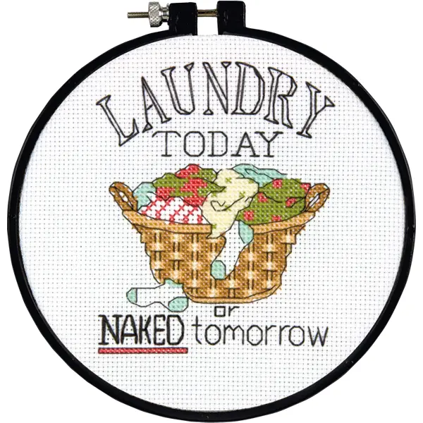 72-73764 Набор для вышивания крестом DIMENSIONS Laundry Today "Стирка сегодня". Catalog. Kits