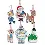 70-08958 Counted cross stitch kit DIMENSIONS "Rudolph Ornaments"