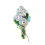 BP-299 Beadwork kit for creating broоch Crystal Art 