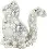 BP-220 Beadwork kit for creating broоch Crystal Art "Cat"