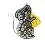 BP-246 Beadwork kit for creating broоch Crystal Art "Mouse"