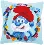 PN-0185214 Vervaco Cross Stitch Cushion "The Smurfs Papa"