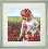 BT-057 Counted cross stitch kit Crystal Art "Summer day"