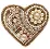 BP-185 Beadwork kit for creating broоch Crystal Art Set of pictures "Gingerbread"