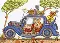 XCT20 Counted cross stitch kit "Cut Thru’ Vintage Car" Bothy Threads
