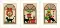 PN-0150427 Cross stitch kit (postcards) Vervaco "Christmas atmosphere"