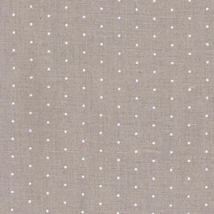3217/1399 Edinburgt Mini Dots 36 (ширина 140см) лен с белыми мини точками. Каталог товарів. Вишивання/Шиття. Тканини