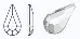 00030/438-15-110/CRYSTAL M.C Pearshape FB камни фольгированные. Каталог товарів. Стрази. Preciosa