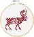 72-76041 Набор для вышивания крестом «Reindeer • Северный олень» DIMENSIONS. Каталог товарів. Набори