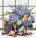 35166 Набор для вышивания крестом DIMENSIONS Hydrangeas and Shells "Гортензии и ракушки". Catalog. Kits