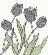 XBW8 Набор для вышивания крестом Blackwork Tulips "Тюльпаны" Bothy Threads. Каталог товарів. Набори