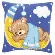 PN-0148196 Набор для вышивания крестом (подушка) Vervaco Blue Teddy on the Moon "Мишка в голубом на луне". Catalog. Kits