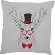 PN-0156051 Набор для вышивания гладью (подушка) Vervaco Deer with Red Glasses "Олень в красных очках". Каталог товарів. Набори