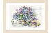 PN-0167812 Набор для вышивки крестом LanArte Hydrangea on a Bench "Гортензия на скамейке". Catalog. Kits