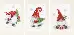 PN-0189708 Набор для вышивания крестом (открытки) Vervaco Christmas gnomes "Рождественские гномы". Каталог товарів. Набори