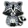 БП-347 Набор для изготовления броши Crystal Art "Енот". Catalog. Kits