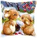 PN-0021832 Набор для вышивания крестом (подушка) Vervaco Snow rabbits "Снежные кролики". Catalog. Kits
