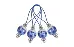 11256 Маркеры петель (12 шт) Playful Beads Blooming Blue KnitPro. Каталог товарів. Вязання. Аксесуари