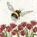 XHD41 Набор для вышивания крестом Flight Of The Bumblebee "Полет шмеля" Bothy Threads. Catalog. Kits