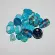 133TDM/Turquoise,4-12 MM,50г.Plain/Fancy Mix Crystal Art бусины. Каталог товарів. Намистини CrystalArt
