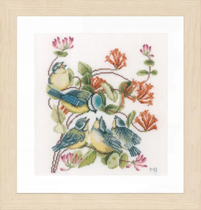 PN-0170949 Набор для вышивки крестом LanArte Chickadees "Синички". Каталог товарів. Набори