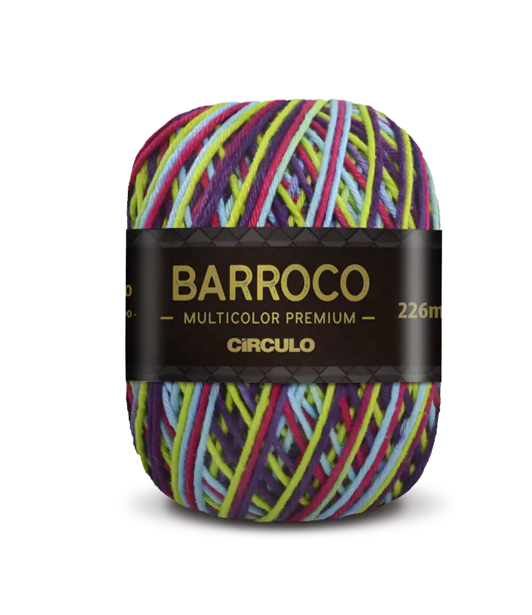 9438 BARROCO MULT. PREMIUM (100%% бавовна мерсерізована, 200гр. 226м. ). Каталог товарів. Вязання. Пряжа Circulo