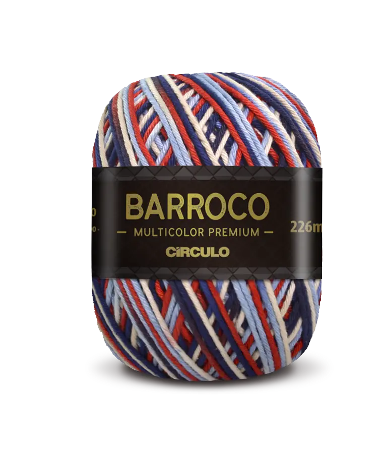 9642 BARROCO MULT. PREMIUM (100%% бавовна мерсерізована, 200гр. 226м. ). Каталог товарів. Вязання. Пряжа Circulo
