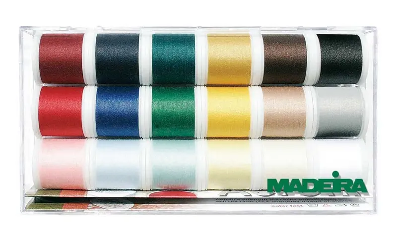 8041 Коробка ниток Aerofil универсальные (18x200м). Каталог товарів. Вишивання/Шиття. Продукція Madeira. Нитки