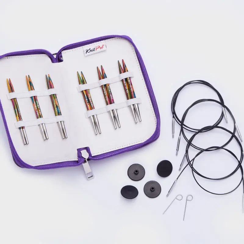 20662 Набір дерев`яних змінних спиць 10см (6 пар)Symfonie Wood KnitPro. Catalog. Knitting. Needle and crotchet kits