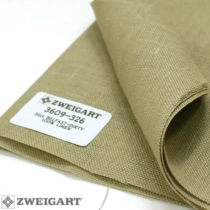 3609/326 Belfast 32 (ширина 140см) грязный лен. Каталог товарів. Вишивання/Шиття. Тканини