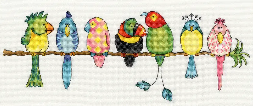XGR3 Набор для вышивания крестом Exotic Birds "Экзотические птицы" Bothy Threads. Каталог товарів. Набори