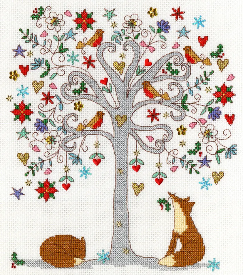 XKA13 Набор для вышивания крестом Love Winter "Люблю зиму" Bothy Threads. Каталог товарів. Набори