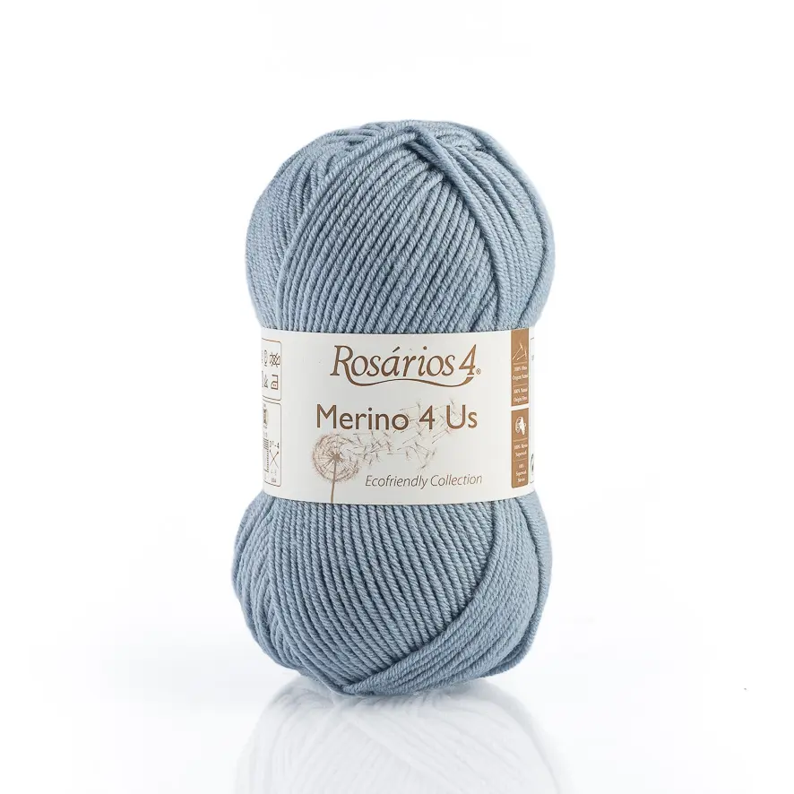 06 Merino 4 Us пряжа (100%% мериносова вовна - без мулесингу), колір Середньо-сір 50 г моток ROSARIOS. Каталог товарів. Вязання. Пряжа ROSARIOS