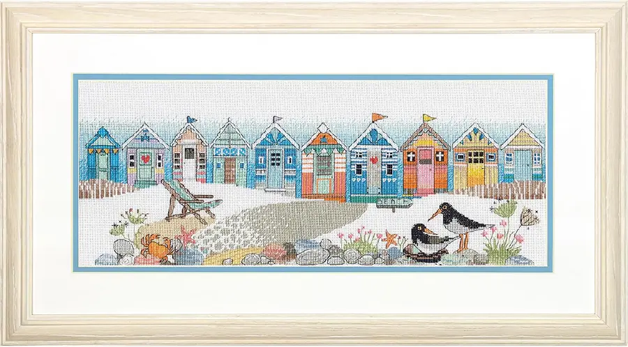 70-35446 Набір для вишивання хрестиком Beach huts/Пляжні хатини DIMENSIONS. Каталог товарів. Набори