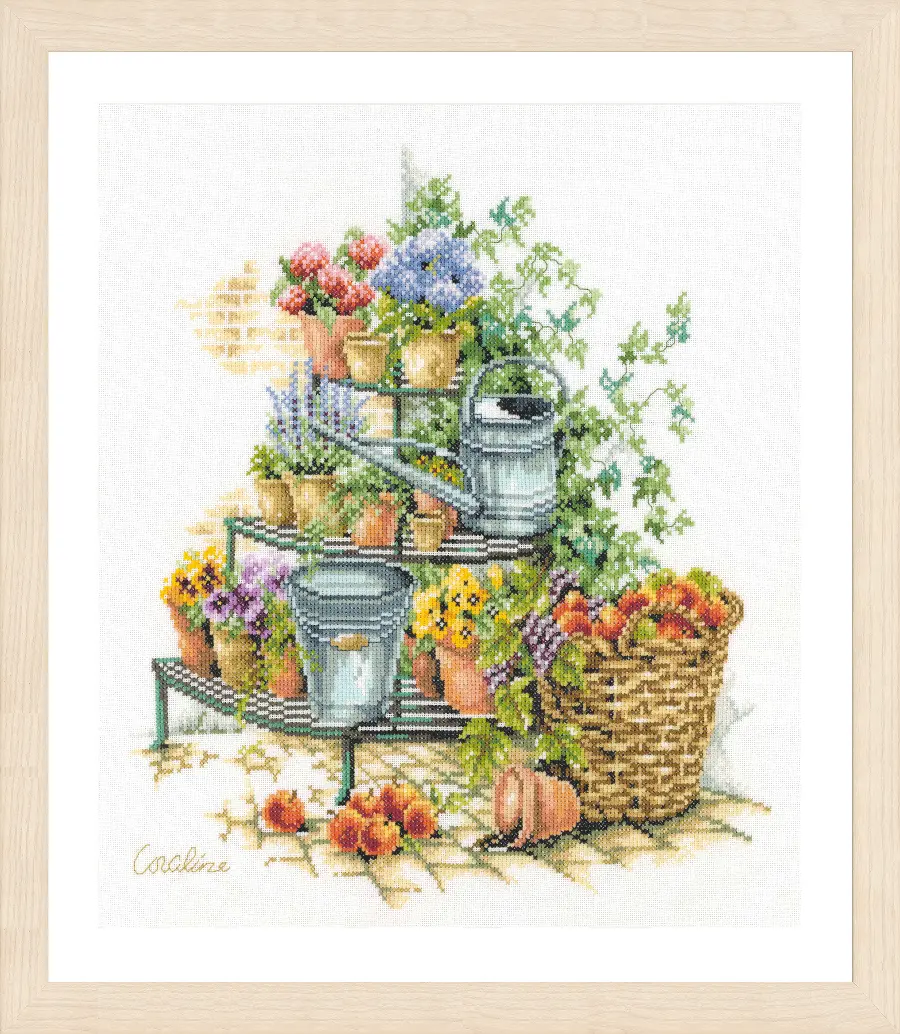 PN-0216147 Набір для вишивання Lanarte Уютний квітковий куточок.. Catalog. Kits