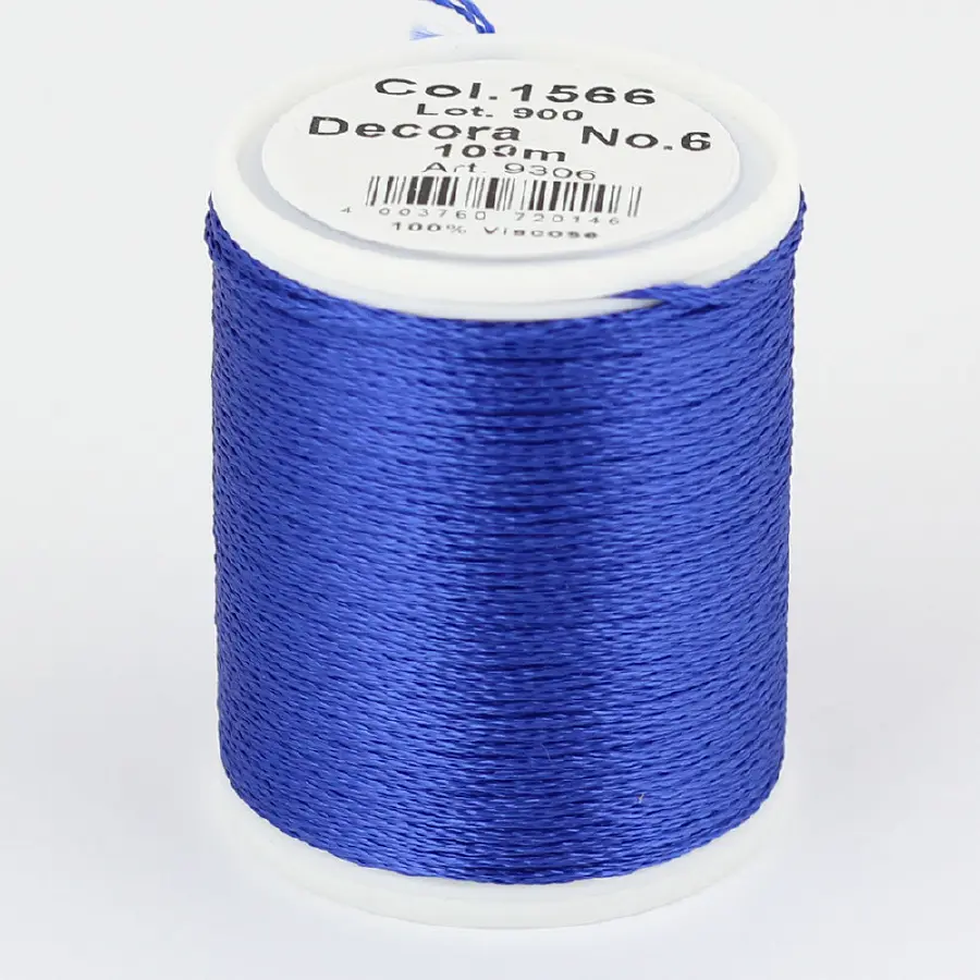 1566/9306 DECORA №6 100%% вискозная нить, 100 м. Каталог товарів. Вишивання/Шиття. Продукція Madeira. Нитки