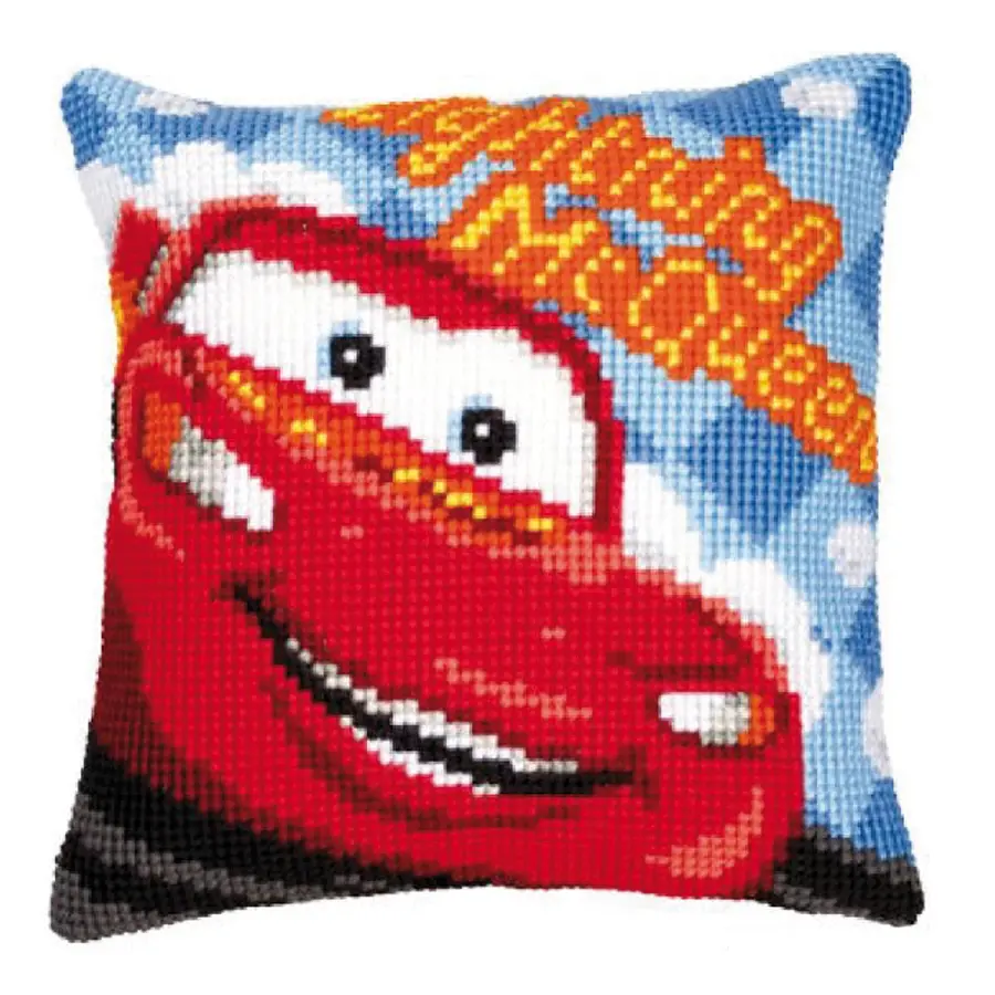 PN-0014609 Набор для вышивания крестом (подушка) Vervaco Disney "Lightning McQueen". Каталог товарів. Набори