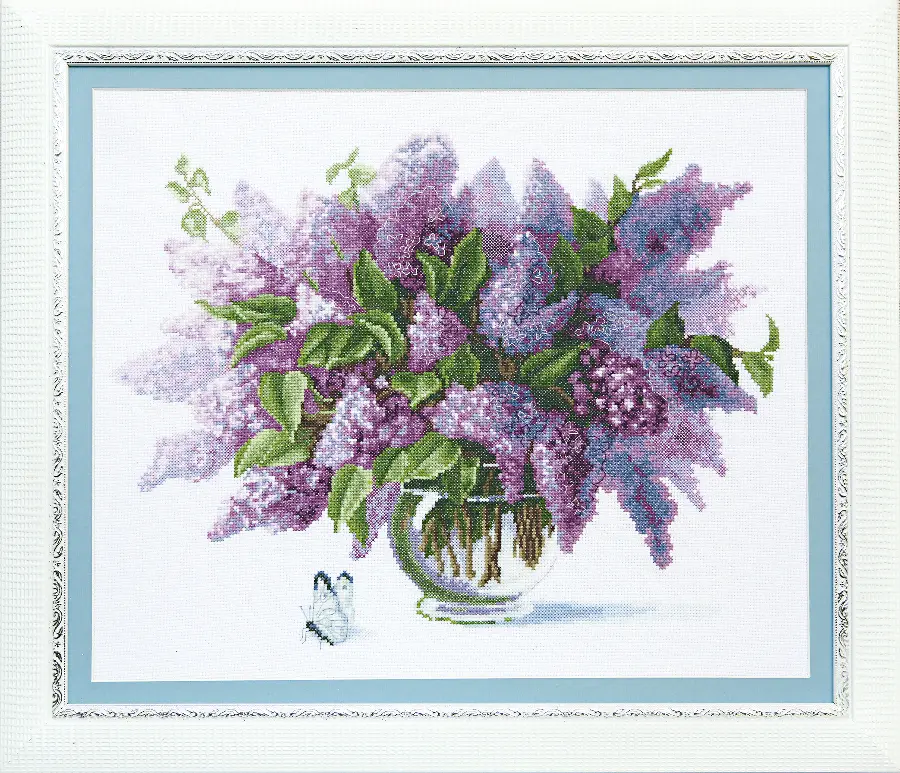 ВТ-115 Набор для вышивания крестом Crystal Art "Сирень в цвету". Catalog. Kits