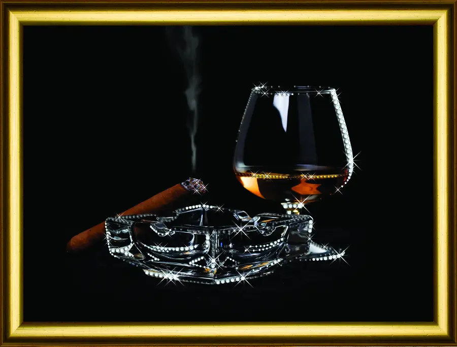 Набор картина стразами Crystal Art КС-1055 "Вечерний натюрморт". Каталог товарів. Набори