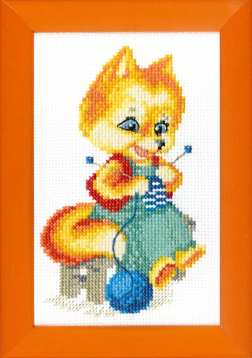 ВТ-032 Набор для вышивания крестом Crystal Art "Лисичка-рукодельница". Каталог товарів. Набори
