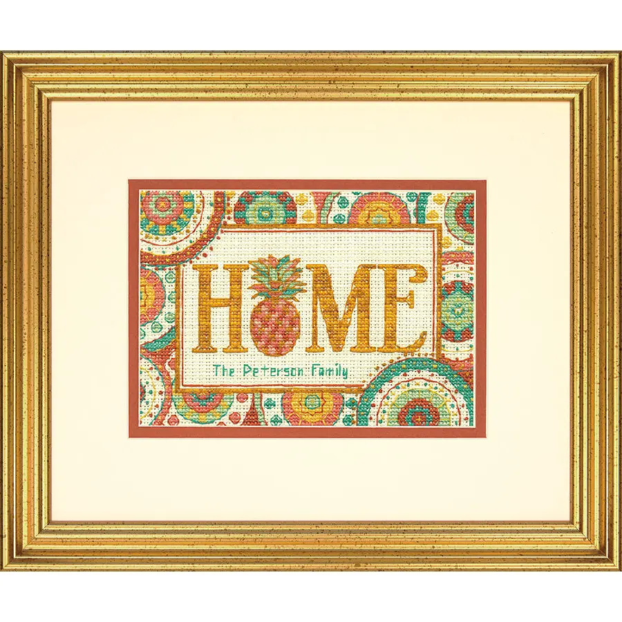 70-65179 Набор для вышивания крестом DIMENSIONS Pineapple Home "Ананасовый дом". Catalog. Kits