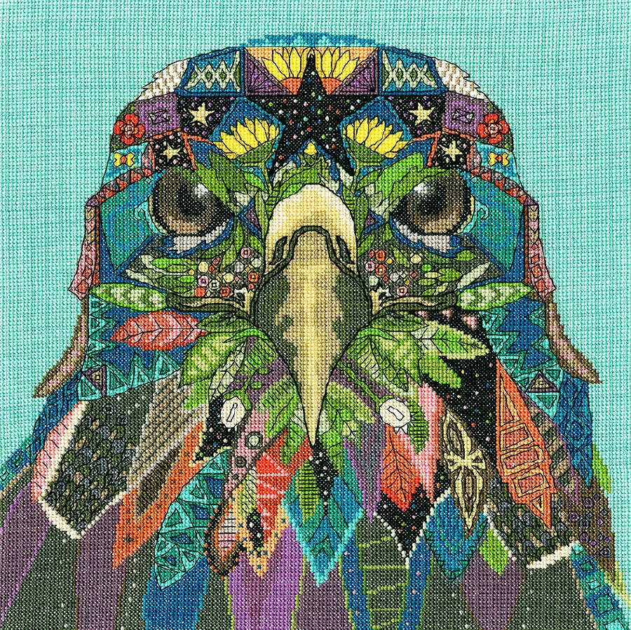 XSTU1 Набор для вышивания крестом Jewelled Eagle "Украшенный драгоценностями орел" Bothy Threads. Каталог товарів. Набори