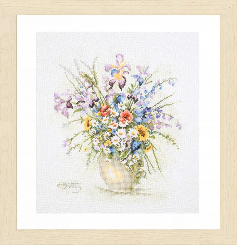 PN-0216131 Набір для вишивання лічильником Lanarte Квітковий романтичний букет.. Catalog. Kits